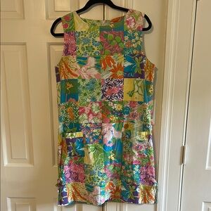 Colorful Patchwork Sleeveless Dress